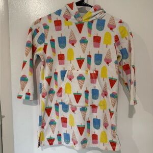 Mini Boden Multicolor Ice Cream Kids Swim Coverup